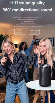 Wireless Speaker with Dual Karaoke Microphones V1142-TM601100200564973