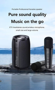 Wireless Speaker with Dual Karaoke Microphones V1142-TM601100200564973