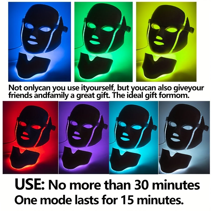 LED Facial & Neck Mask (7 Colors) V1142-TM601100245091346