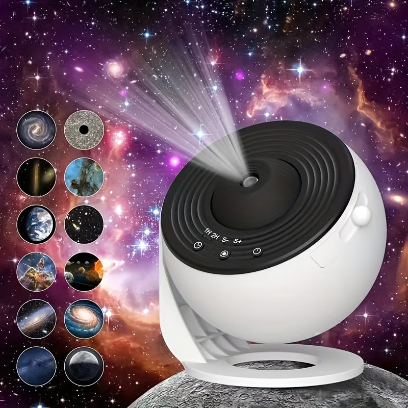 Galaxy Star Projector with 13 Discs USB V1142-TM601100250193241