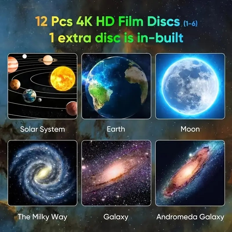Galaxy Star Projector with 13 Discs USB V1142-TM601100250193241