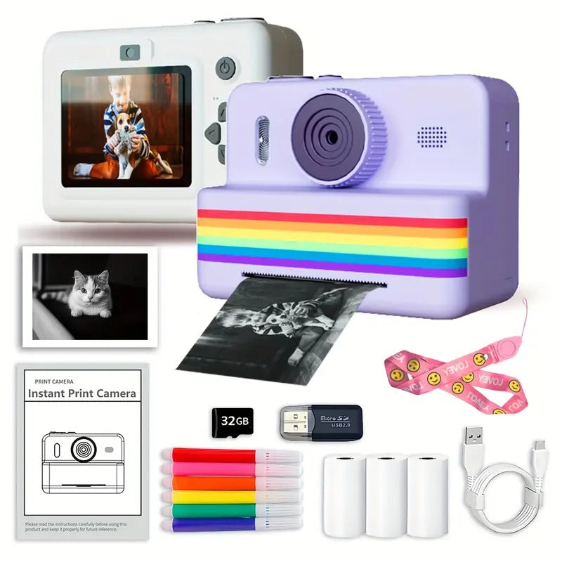 Portable Photo Printer Camera with Rechargeable Battery V1142-TM601100498012977