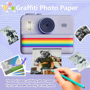 Portable Photo Printer Camera with Rechargeable Battery V1142-TM601100498012977