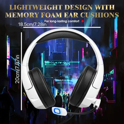 Stereo Gaming Headset for PS4 PS5 Xbox RGB 7.1 V1142-TM601100688154582