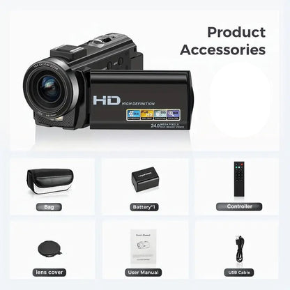 1080P 24MP Digital Camera with 3.0" LCD V1142-TM601100904380310