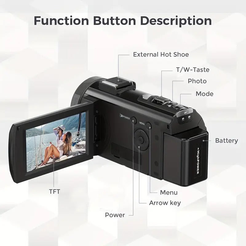 1080P 24MP Digital Camera with 3.0" LCD V1142-TM601100904380310