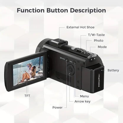 1080P 24MP Digital Camera with 3.0" LCD V1142-TM601100904380310