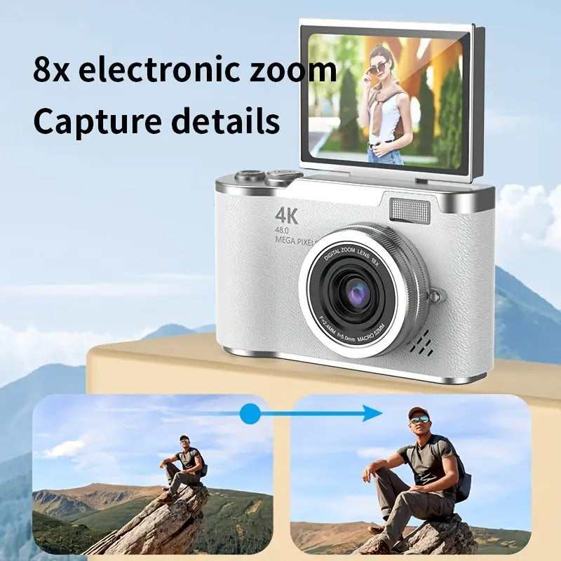 Retro CCD-4K Digital Camera with Flip Screen V1142-TM601101227932501