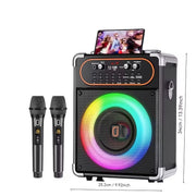 Wireless Karaoke Machine with Dual Microphones V1142-TM601101276195164