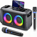 Portable Karaoke Speaker with 2 Wireless Microphones V1142-TM601101362687901