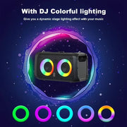 Portable Karaoke Speaker with 2 Wireless Microphones V1142-TM601101362687901