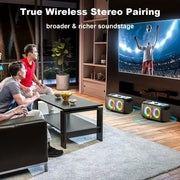 Portable Karaoke Speaker with 2 Wireless Microphones V1142-TM601101362687901