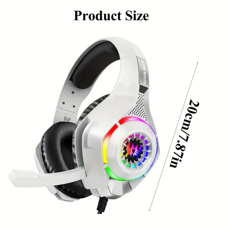 Gaming Headset with Mic, LED Light & Surround Bass V1142-TM601101726972127