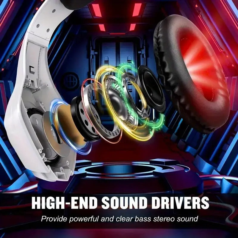 Gaming Headset with Mic, LED Light & Surround Bass V1142-TM601101726972127