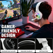 Gaming Headset with Mic, LED Light & Surround Bass V1142-TM601101726972127