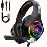 Gaming Headset PC PS4 PS5 Xbox RGB V1142-TM601101783865517