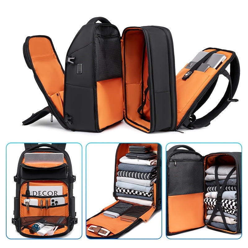 Men's Laptop Backpack Business Travel Bag V1142-TM601101940061219