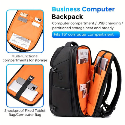 Men's Laptop Backpack Business Travel Bag V1142-TM601101940061219