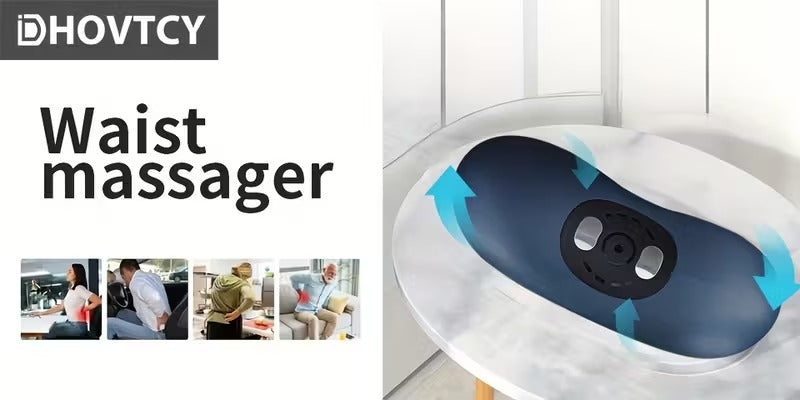 Electric Lumbar Massager with Heat & Vibration V1142-TM601102073698963