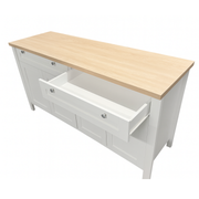 Noosa Buffet Sideboard White and Oak 4 Doors and 2 Drawers V1150-BF24001