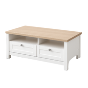 Noosa Coffee Table White Oak 2 Shelf and 2 Drawers V1150-CF24001