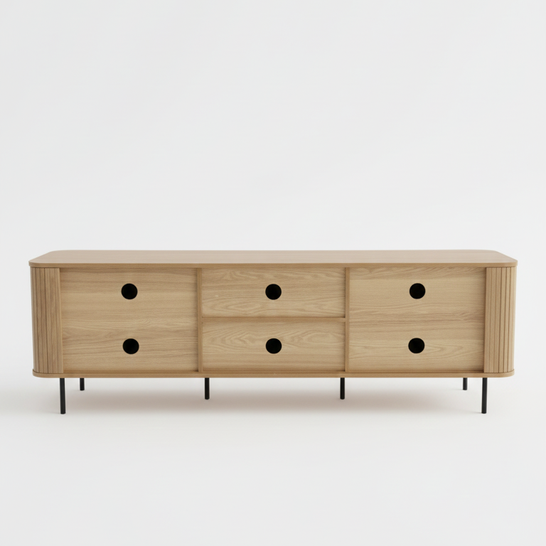 Florence 2 Door Entertainment Unit Oak V1150-UT002