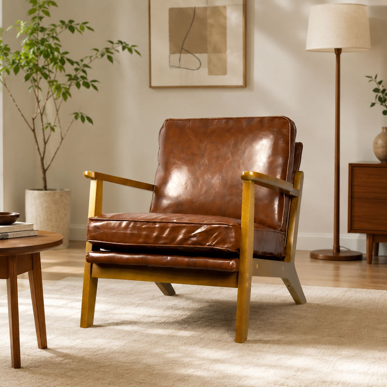 Comforro Inglewood Armchair V1158-CH-0013-REDBROWN