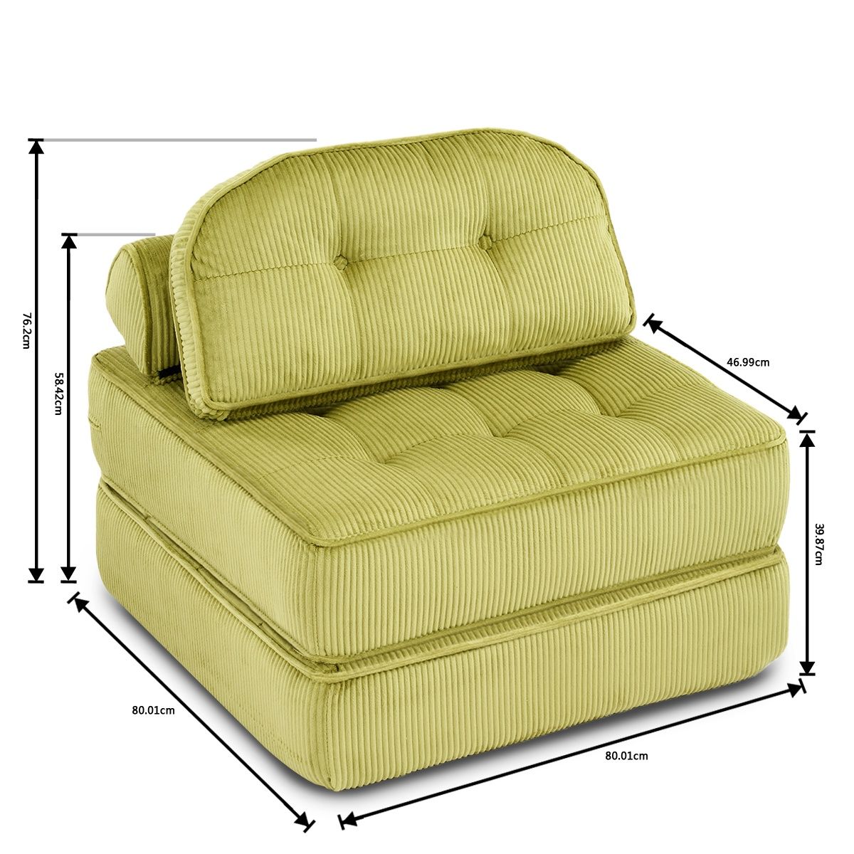 Comforro Hando Compressed Chair V1158-ZE5461-MY-K2406-10-GRN