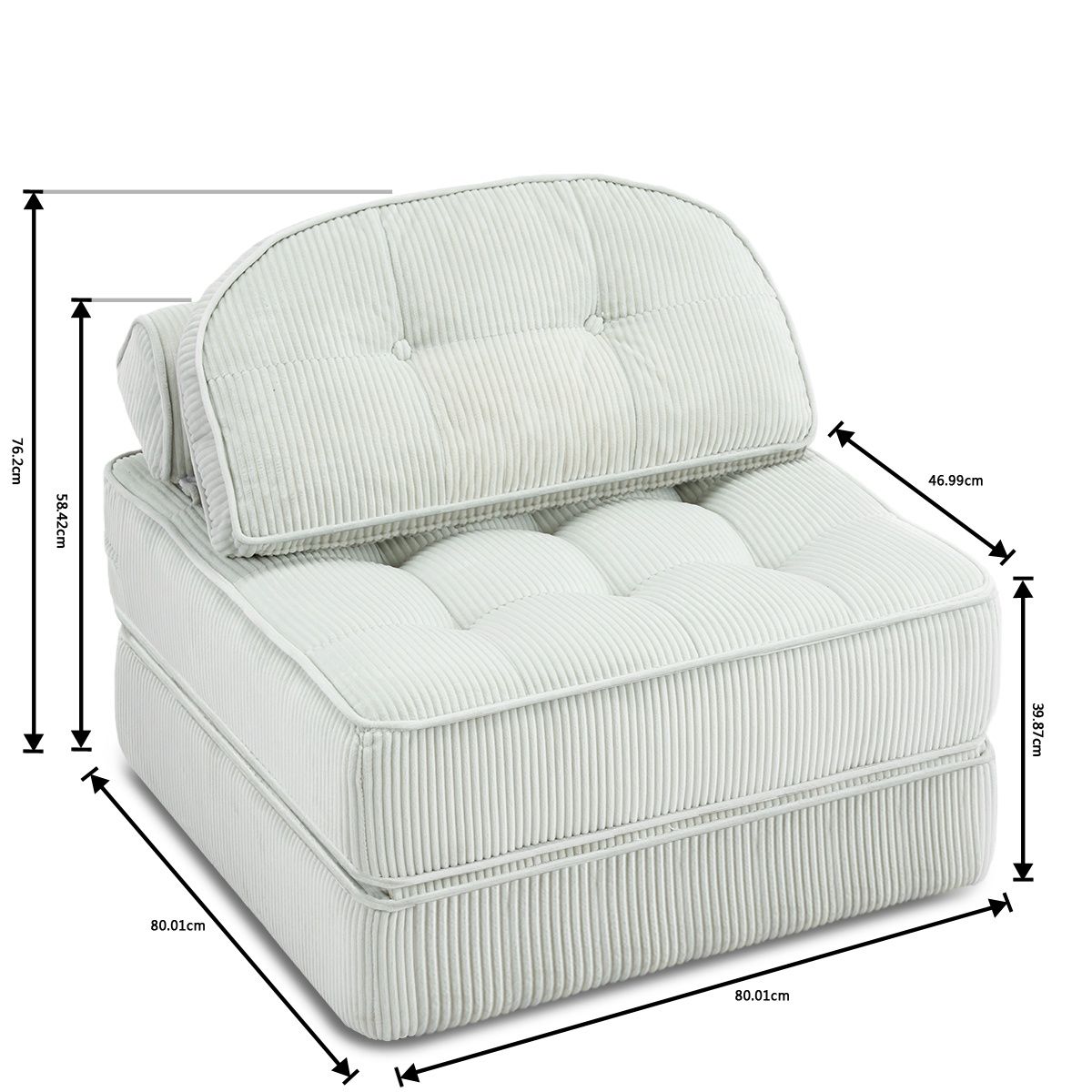 Comforro Hando Compressed Chair V1158-ZE5461-MY-K2406-16-LTGY