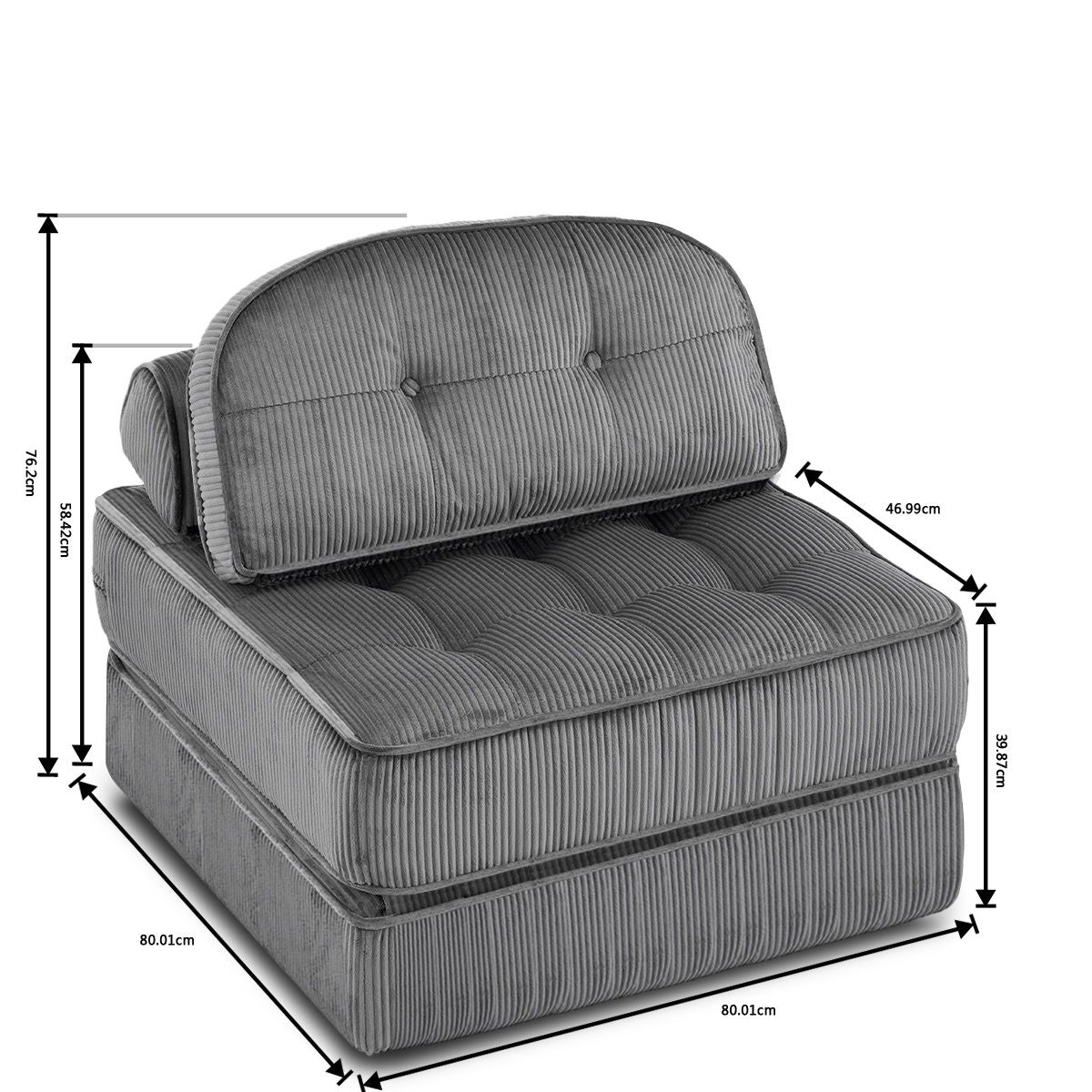 Comforro Hando Compressed Chair V1158-ZE5461-MY-K2406-18-DGY