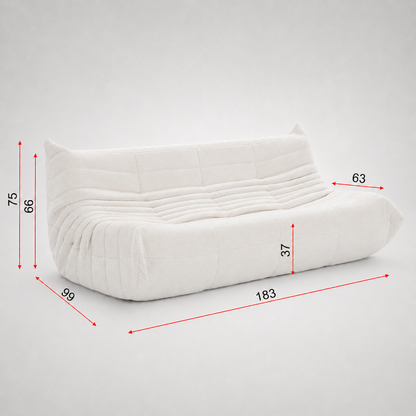 TANGO 3 Seater LOUNGE CHAIR V1158-ZE5583-MYJJL12-2-BE