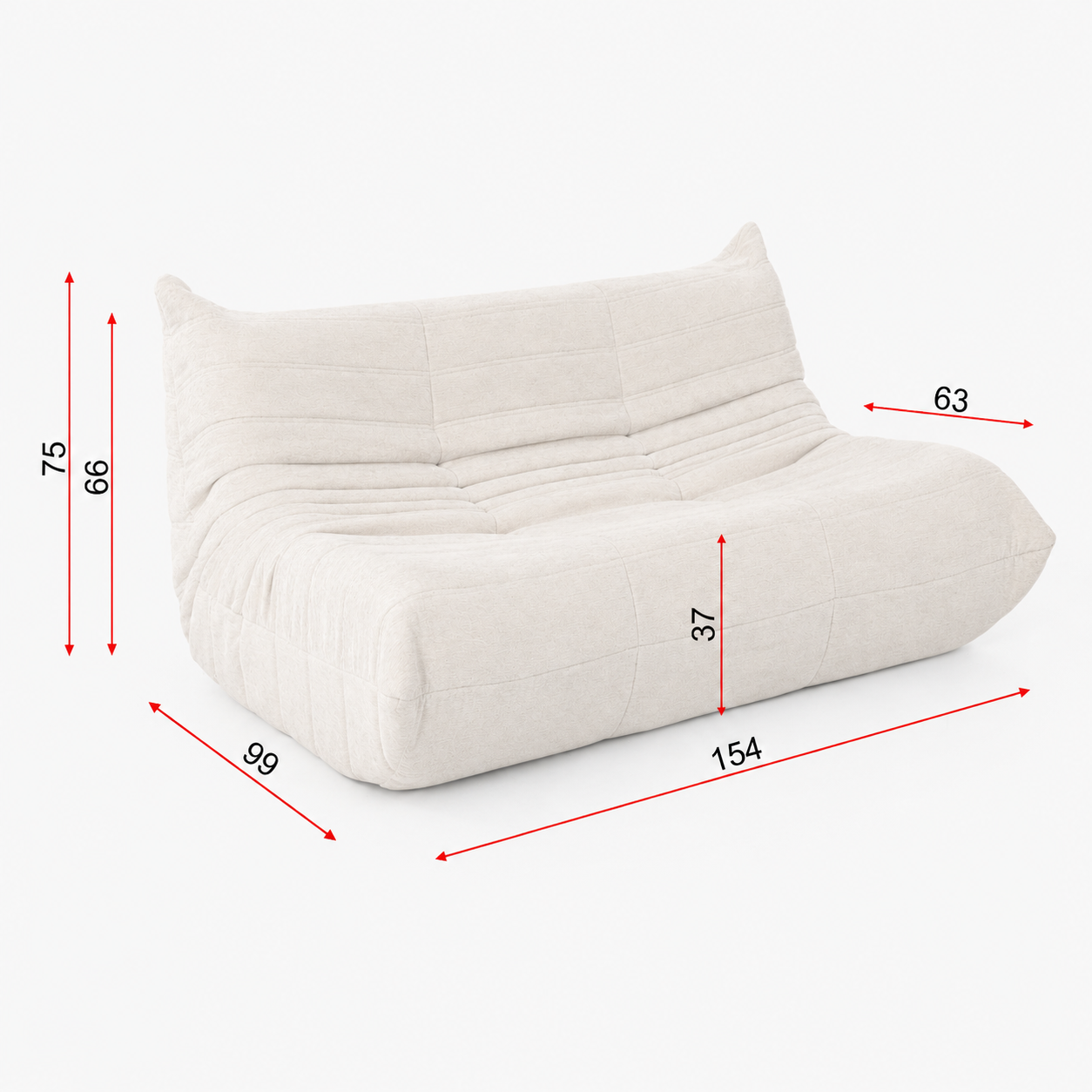 Flutto 2 Seater LOUNGE CHAIR V1158-ZE579-MYJJL12-2-BE