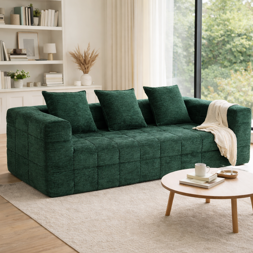 Monda 3 Seater Compressed Sofa V1158-ZE7264-MYJJL12-2-GN