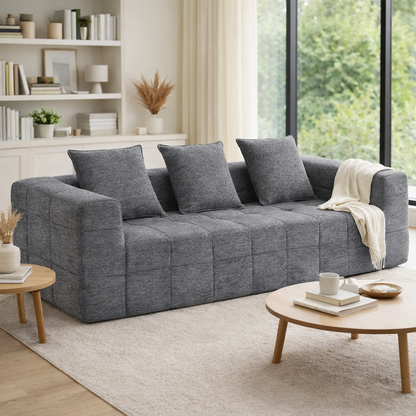 Monda 3 Seater Compressed Sofa V1158-ZE7264-MYJJL12-2-GY