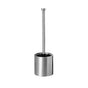 Long-Handled Toilet Brush With Glass Inner Liner For Bathroom Toilet Cleaning-Silver V1161-104104