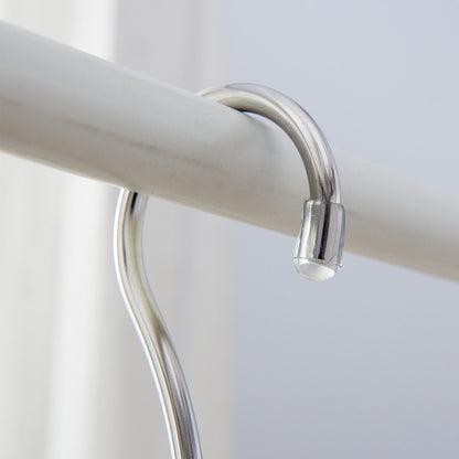 Stainless Steel Storage Hanger With 4 Hooks For Bras Ties Bag and Belts-Silver V1161-107383