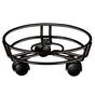 Movable Iron Potted Plant Stand for Home Garden Decoration-Black V1161-600464