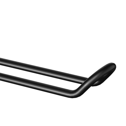 Metal No-punch Roll Paper Rack for Kitchen Cabinet Cling Film Storage Rack-Black V1161-860017
