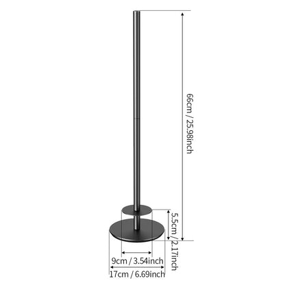 Household Floor-Standing Single-Pole Long Tissue Paper Holder-Black V1161-860045