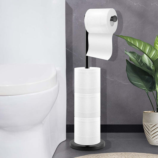 Floor Standing Toilet Paper Holder-Black V1161-860052