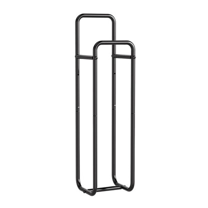 Double-Pole Towel Rack, Wall-Mounted Storage Rack for Bathroom,Black V1161-860081