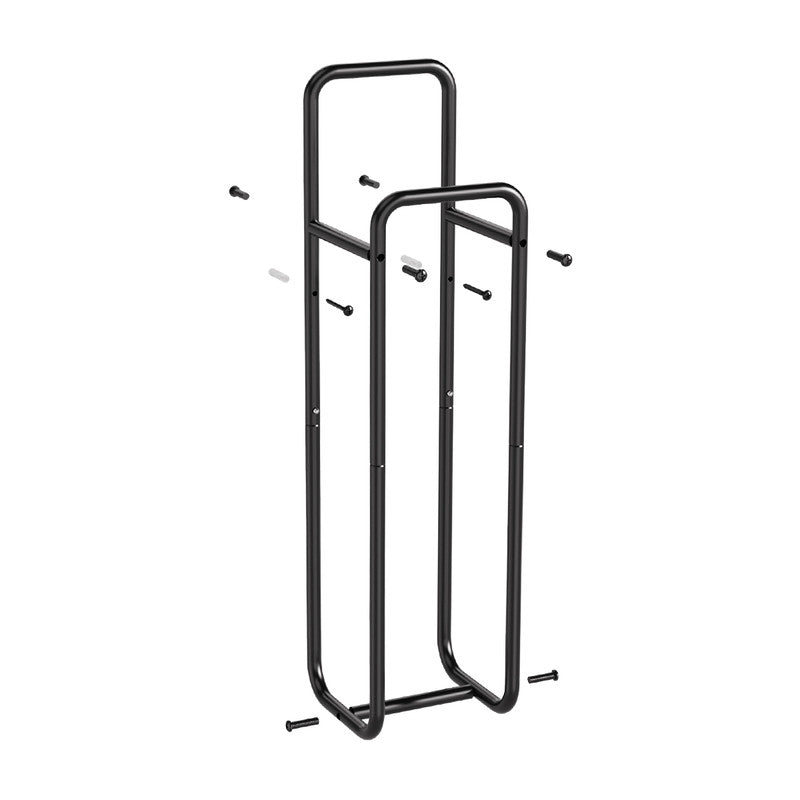 Double-Pole Towel Rack, Wall-Mounted Storage Rack for Bathroom,Black V1161-860081