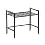 Metal Shelf For Microwave Oven 2 Level Kitchen Storage Rack With 4 Hooks-Black V1161-960109