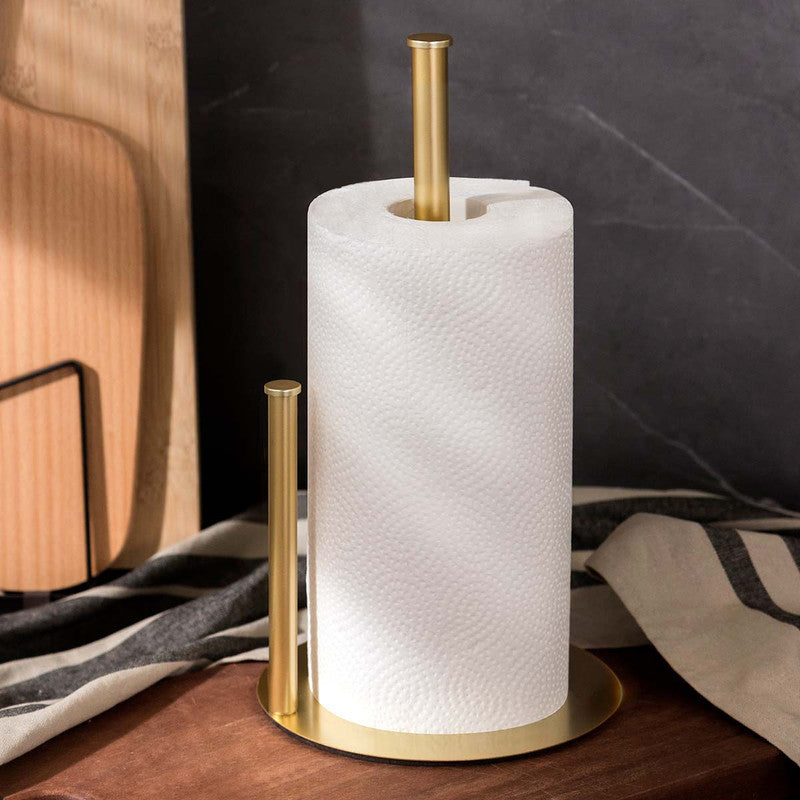 Stainless Steel Double Pole Paper Towel Holder-Gold V1161-960250