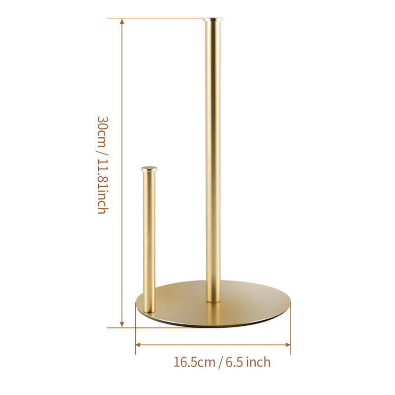 Stainless Steel Double Pole Paper Towel Holder-Gold V1161-960250