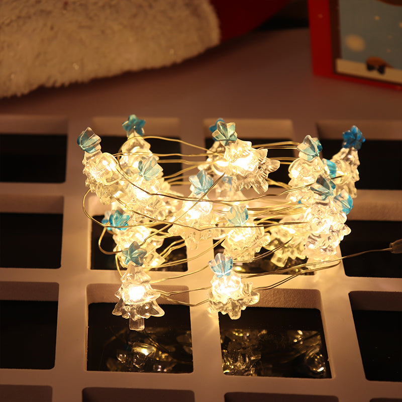 2m 20-LED Christmas Tree Clip-on String Lights with 2x AA Battery Box (Warm White) V1163-SD-DC-B