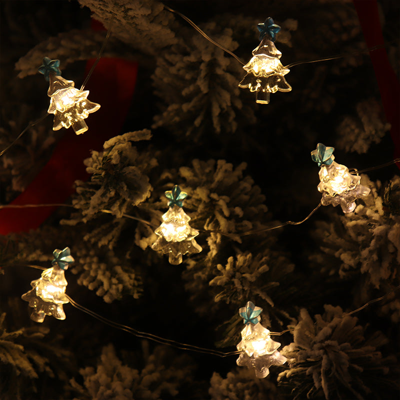 2m 20-LED Christmas Tree Clip-on String Lights with 2x AA Battery Box (Warm White) V1163-SD-DC-B
