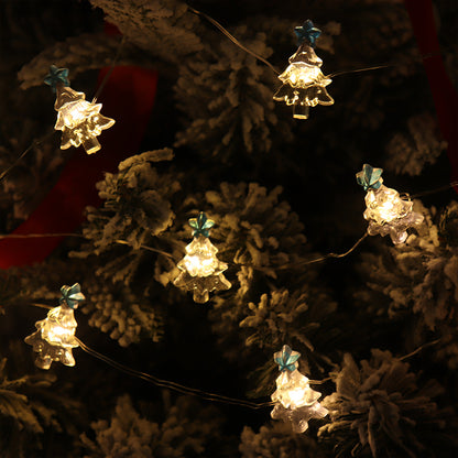2m 20-LED Christmas Tree Clip-on String Lights with 2x AA Battery Box (Warm White) V1163-SD-DC-B