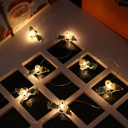 2m 20 LED Christmas Snoopy String Lights with 2x AA Battery Box V1163-SD-SNB-A