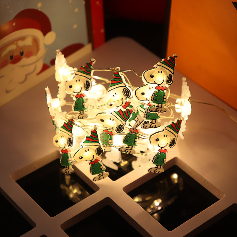 2m 20 LED Christmas Snoopy String Lights with 2x AA Battery Box V1163-SD-SNB-A